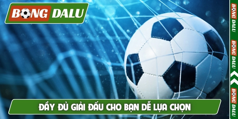 Đầy đủ giải đấu cho bạn dễ lựa chọn